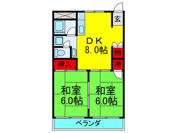 富士コ－ポラスの物件間取画像